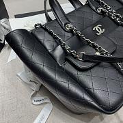 Chanel Shopping Tote Bag Black 37x26x14cm - 4