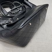 Chanel Shopping Tote Bag Black 37x26x14cm - 2