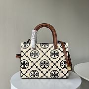 Tory Burch Tote Bag Black White 25x19x11.5cm - 5