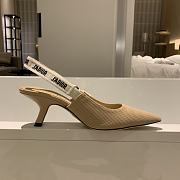 Dior J’adior Slingback Pump Beige Fabric 6.5cm - 5