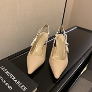 Dior J’adior Slingback Pump Beige Fabric 6.5cm - 3