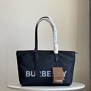 Burberry Medium Logo Nylon Black Tote 35x12x25cm - 1