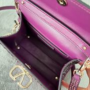 Valentino Mini Garavani VSling Top Handle Bag Crystal 19x13x9cm - 6