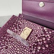 Valentino Mini Garavani VSling Top Handle Bag Crystal 19x13x9cm - 4
