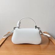 Celine Teen Lola Shiny Calfskin White Silver 20x11.5x5cm - 4