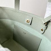 Celine Mini Cabas Anais Triomphe Calfskin Light Green 20x21x10cm - 6