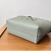 Celine Mini Cabas Anais Triomphe Calfskin Light Green 20x21x10cm - 5