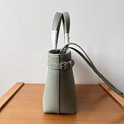 Celine Mini Cabas Anais Triomphe Calfskin Light Green 20x21x10cm - 3