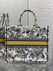 Dior Book Tote Latte Yellow Multicolor Chardons 42x18x35cm - 5