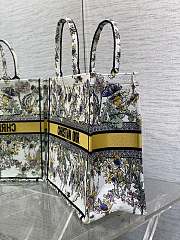 Dior Book Tote Latte Yellow Multicolor Chardons 42x18x35cm - 2