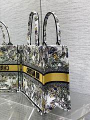 Dior Medium Book Tote Latte Yellow Multicolor Chardons 36x18x28cm - 3