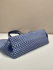 Prada Symbole Shopping Blue Bag 33x29x14cm - 6