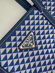 Prada Symbole Shopping Blue Bag 33x29x14cm - 2