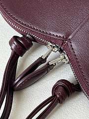 Alaia Le Coeur Shoulder Bag Red Wine 21x17x5cm - 6