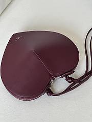 Alaia Le Coeur Shoulder Bag Red Wine 21x17x5cm - 5