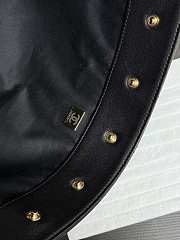 Chanel Bucket Bag Black Lambskin Gold 28x31x15cm - 6