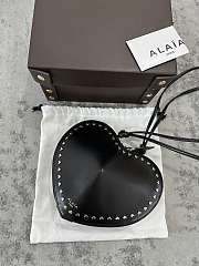 Alaia Le Coeur Studded Black Heart Bag 21x17x5cm - 4