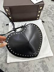 Alaia Le Coeur Studded Black Heart Bag 21x17x5cm - 2