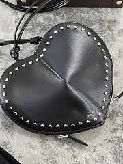 Alaia Le Coeur Studded Black Heart Bag 21x17x5cm - 3