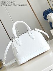 Louis Vuitton LV Alma BB White 23.5x17.5x11.5cm - 1