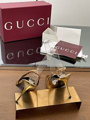 Gucci Signoria Slingback Pump Gold Heel 10.5cm - 4