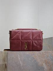 YSL Jamie 4.3 Bag Red Gold 29x21x9.5cm - 1