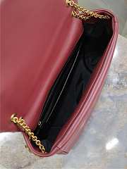 YSL Jamie 4.3 Bag Red Gold 29x21x9.5cm - 5