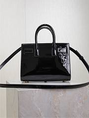 YSL Sac De Jour Bag Black Patent 22x18x10.5cm - 4