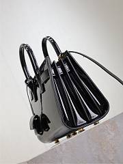 YSL Sac De Jour Bag Black Patent 22x18x10.5cm - 3