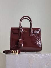 YSL Sac De Jour Bag Red Patent 22x18x10.5cm - 1