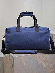 YSL Duxx Duffle Bag Medium Blue 50x26cm - 4