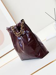 Chanel 22 Handbag Red Wine Gold 35x37x7cm - 4