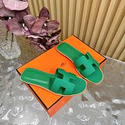 Hermes Oran Slides Green - 4