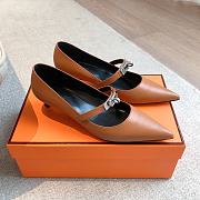 Hermes Kiara Brown Pump 4cm - 1