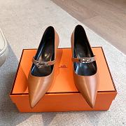 Hermes Kiara Brown Pump 4cm - 3