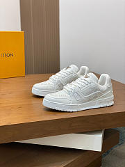 Louis Vuitton LV White Sneaker Trainer - 1