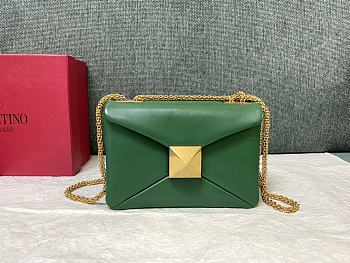 Valentino Garavani One Stud Green Bag 19x14x11cm