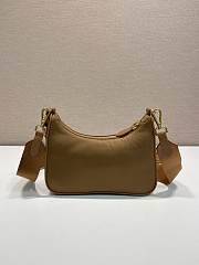 Prada Re-Edition 2005 Re-Nylon Bag Brown 22x12x6cm - 4