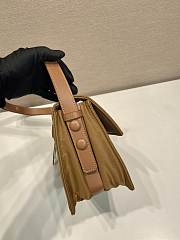 Prada Large Re-Nylon Padded Shoulder Bag Brown 23.5x18x11cm - 4