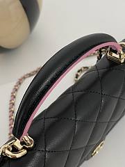 Chanel 23P Woc Flap Bag Black Pink Lambskin 17cm - 4