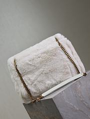 YSL Medium Niki Bag Fur White 32x23x9cm - 2