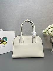 Prada Medium Leather White Tote Bag 32x23.5x16cm - 1