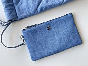 Chanel 22 Handbag Blue Denim 35x37x7cm - 3