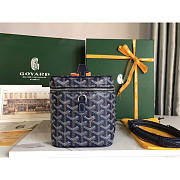 Goyard Muse Vanity Case Bag Navy Blue 16x14x20cm - 6