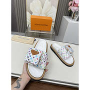 Louis Vuitton LV x TM Pillow Flat Confort Mule White - 3