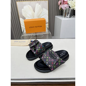 Louis Vuitton LV x TM Pillow Flat Confort Mule Black