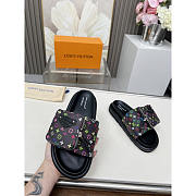 Louis Vuitton LV x TM Pillow Flat Confort Mule Black - 2