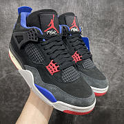 Air Jordan 4 Retro Black Blue Sneaker - 1