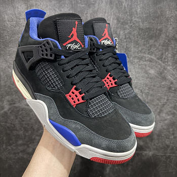 Air Jordan 4 Retro Black Blue Sneaker