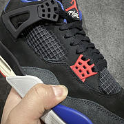 Air Jordan 4 Retro Black Blue Sneaker - 5